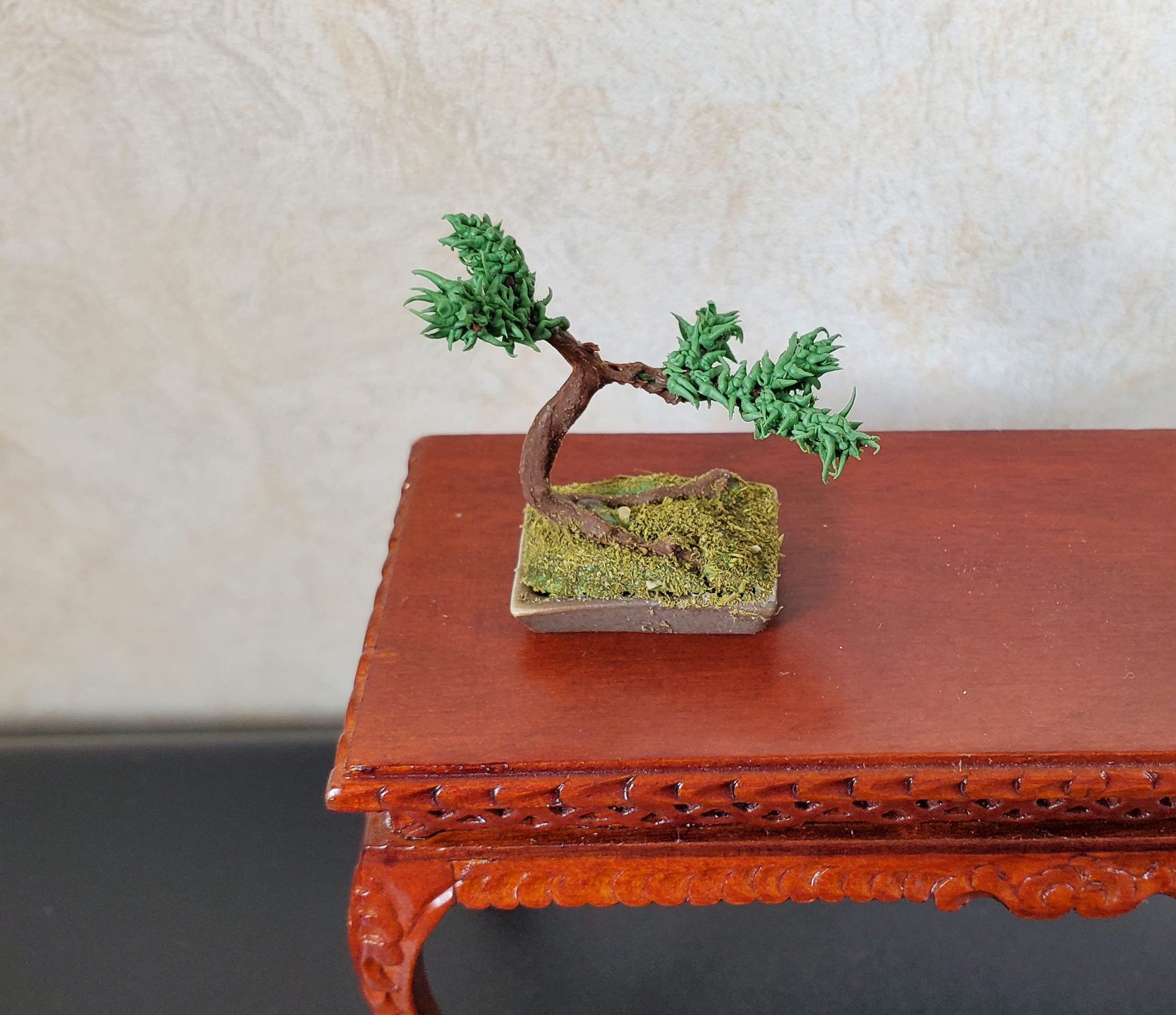 Dollhouse Bonsai Tree Prop Tiny Miniature 1:12 Scale Miniature Handmad ...